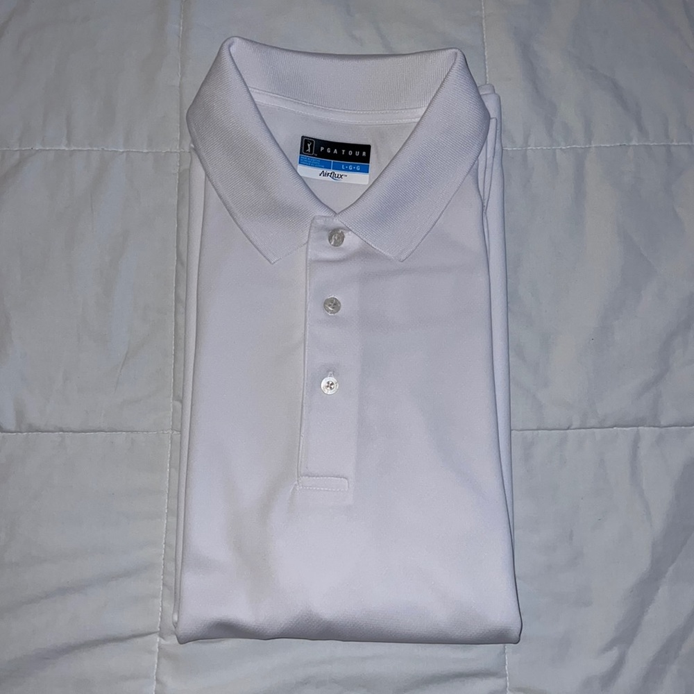 PGA Tour Airflux Polo Shirt (White)